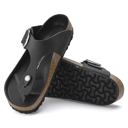 Gizeh Big Buckle - Cuir huilé - Black