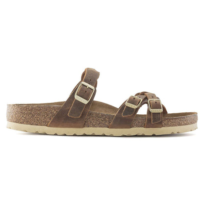 Franca Braided - Cuir huilé - Cognac