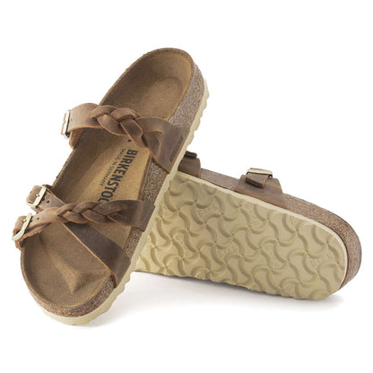 Franca Braided - Cuir huilé - Cognac