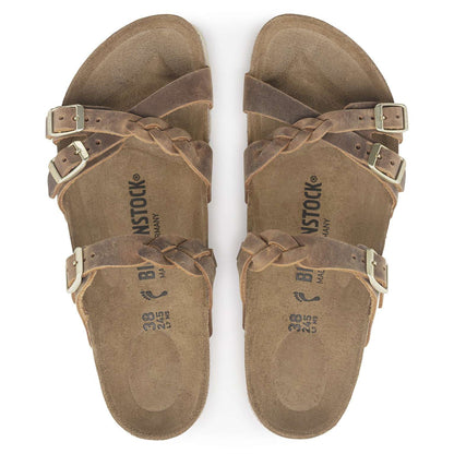 Franca Braided - Cuir huilé - Cognac