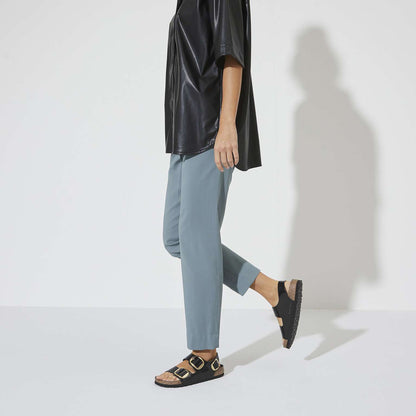 Milano Big Buckle - Cuir naturel verni - High Shine Black