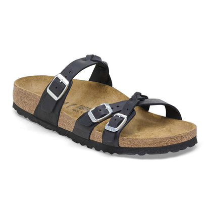 Franca Braided - Cuir huilé - Black