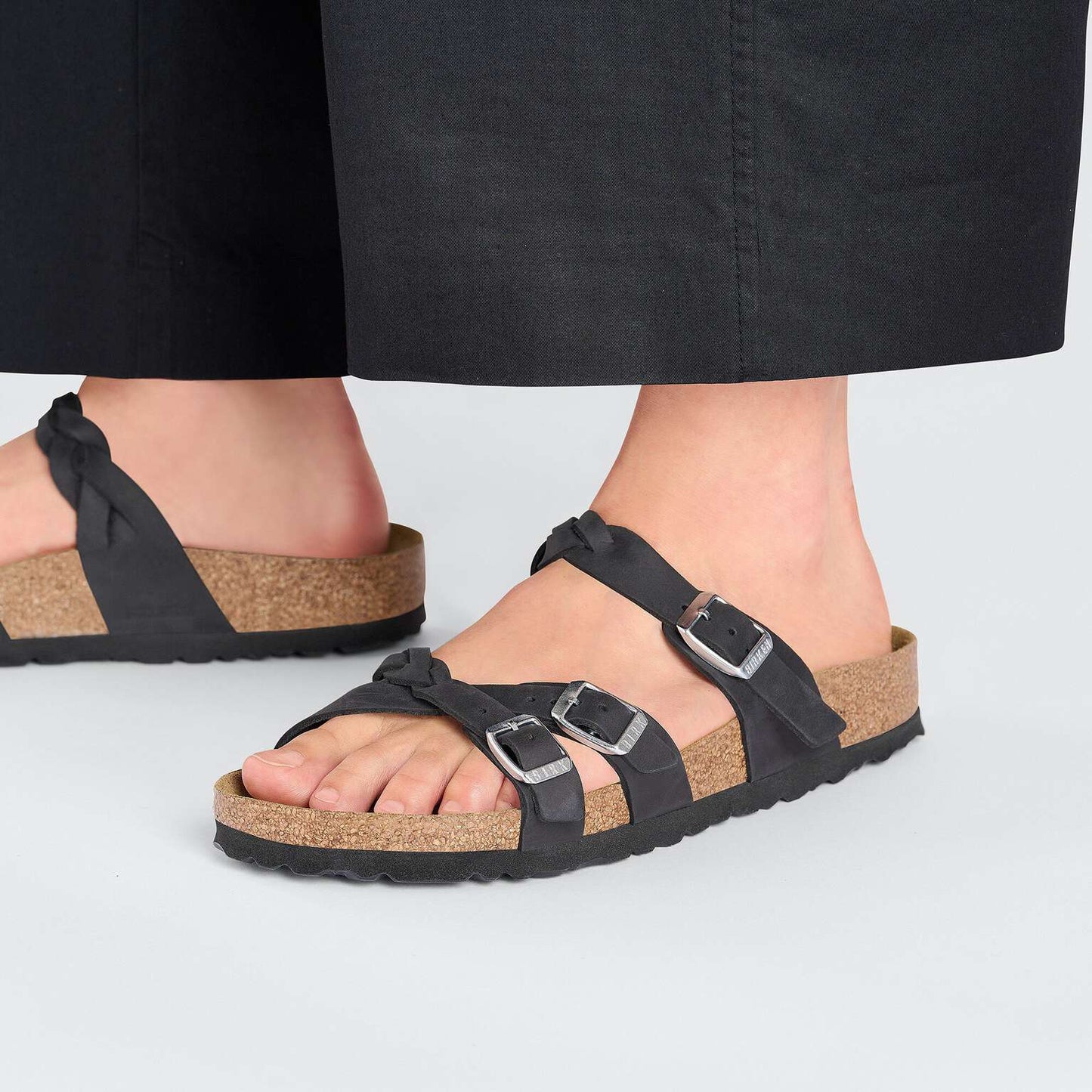 Franca Braided - Cuir huilé - Black