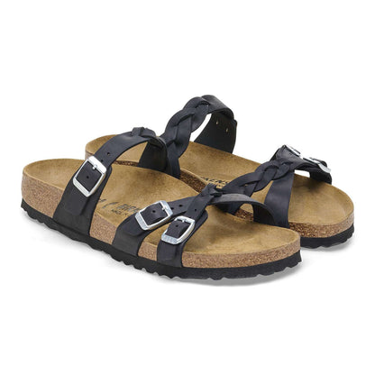 Franca Braided - Cuir huilé - Black