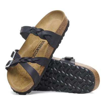 Franca Braided - Cuir huilé - Black