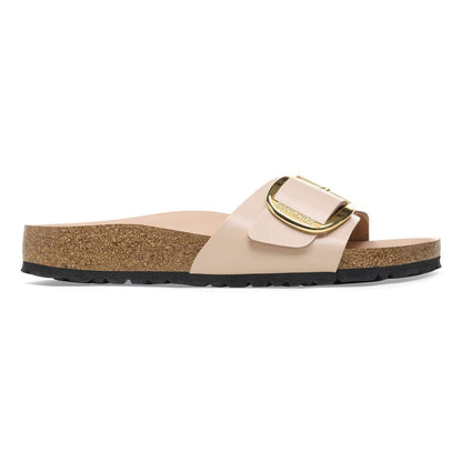 Madrid Big Buckle - Cuir naturel verni - High-Shine New Beige