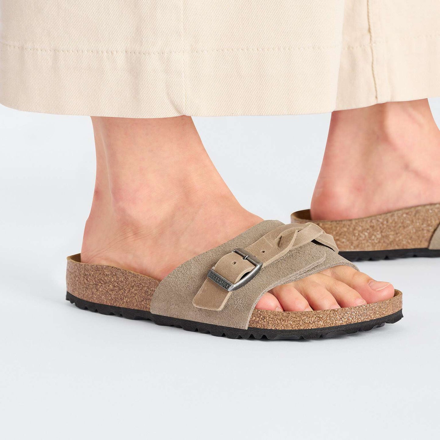 Oita Braided - Suède - Taupe