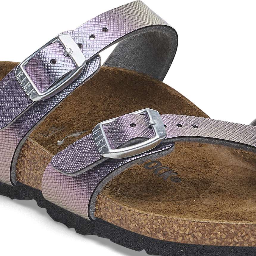 Mayari Kids - Birko-Flor estampé - Saffiano Iridescent Viola