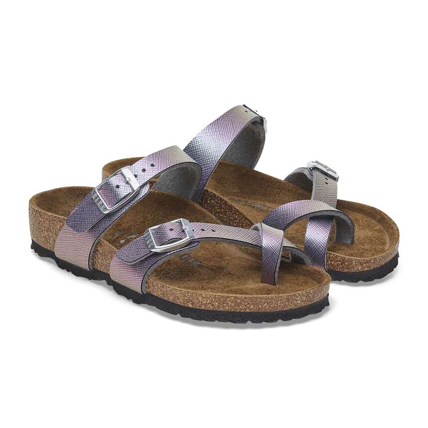 Mayari Kids - Birko-Flor estampé - Saffiano Iridescent Viola