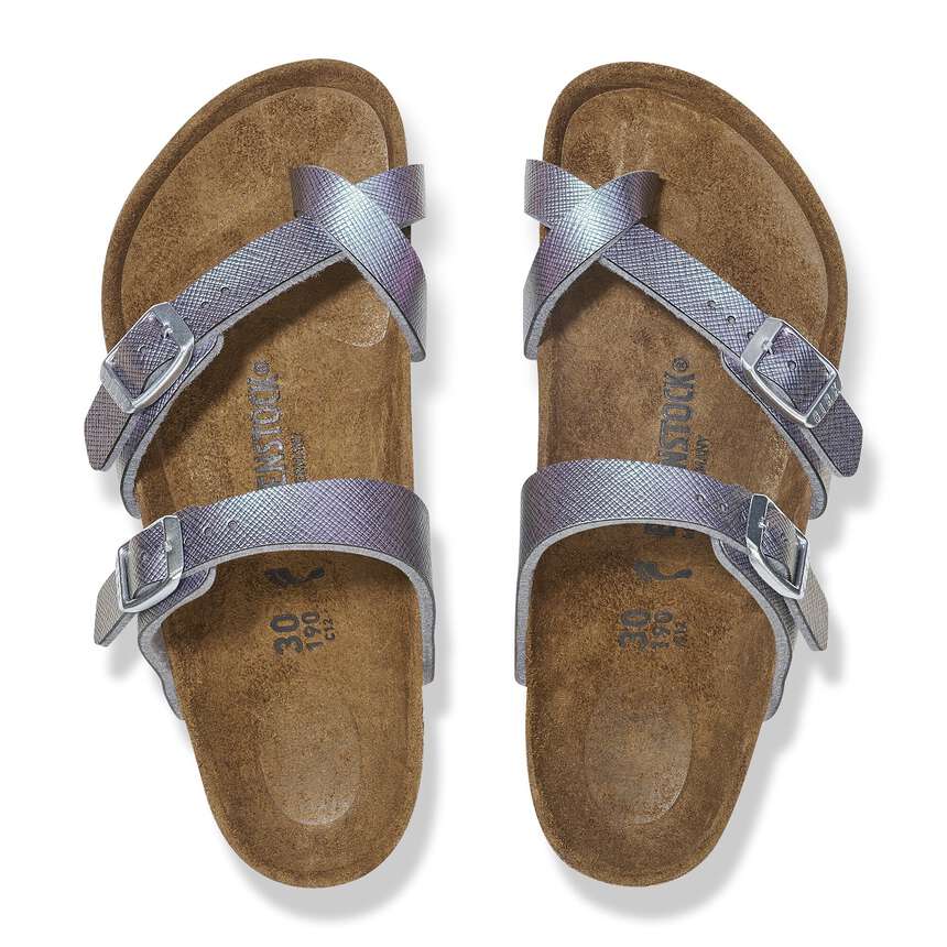 Mayari Kids - Birko-Flor estampé - Saffiano Iridescent Viola