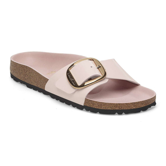 Madrid Big Buckle - Cuir naturel verni - High-Shine Light Rose