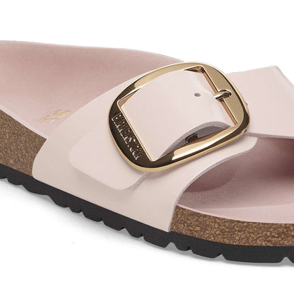 Madrid Big Buckle - Cuir naturel verni - High-Shine Light Rose