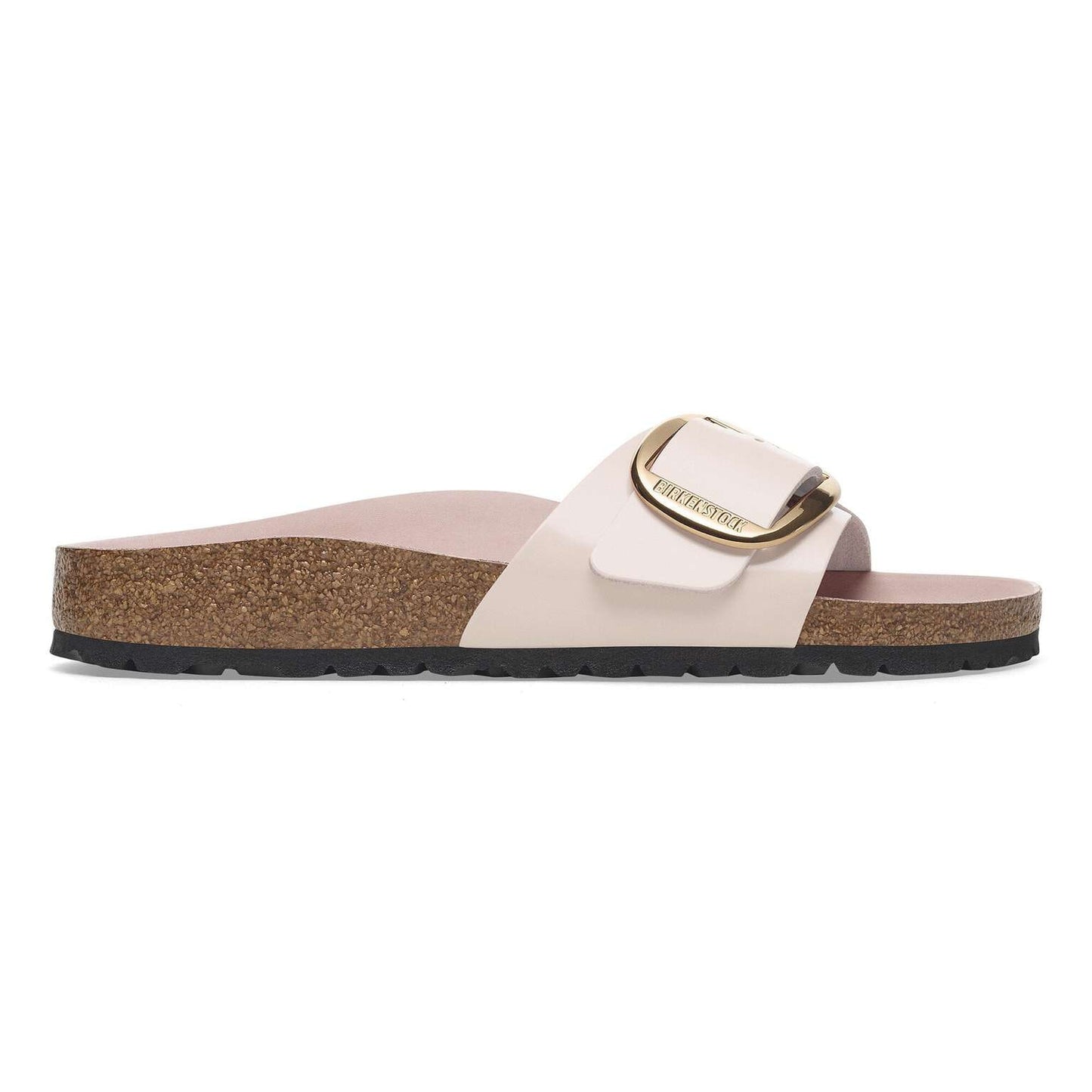 Madrid Big Buckle - Cuir naturel verni - High-Shine Light Rose