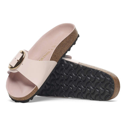 Madrid Big Buckle - Cuir naturel verni - High-Shine Light Rose