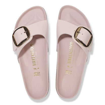 Madrid Big Buckle - Cuir naturel verni - High-Shine Light Rose