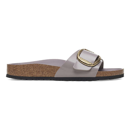 Madrid Big Buckle - Cuir naturel verni - High-Shine Faded Purple