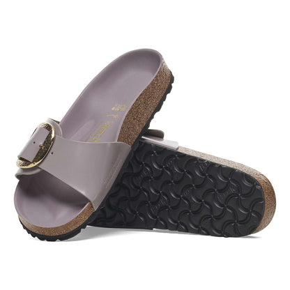 Madrid Big Buckle - Cuir naturel verni - High-Shine Faded Purple
