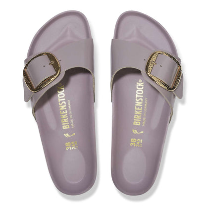 Madrid Big Buckle - Cuir naturel verni - High-Shine Faded Purple