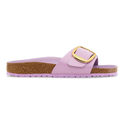 Madrid Big Buckle - Cuir naturel verni - High-Shine Crocus