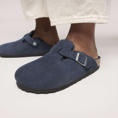 Boston en fourrure d’agneau - Suède - New Navy