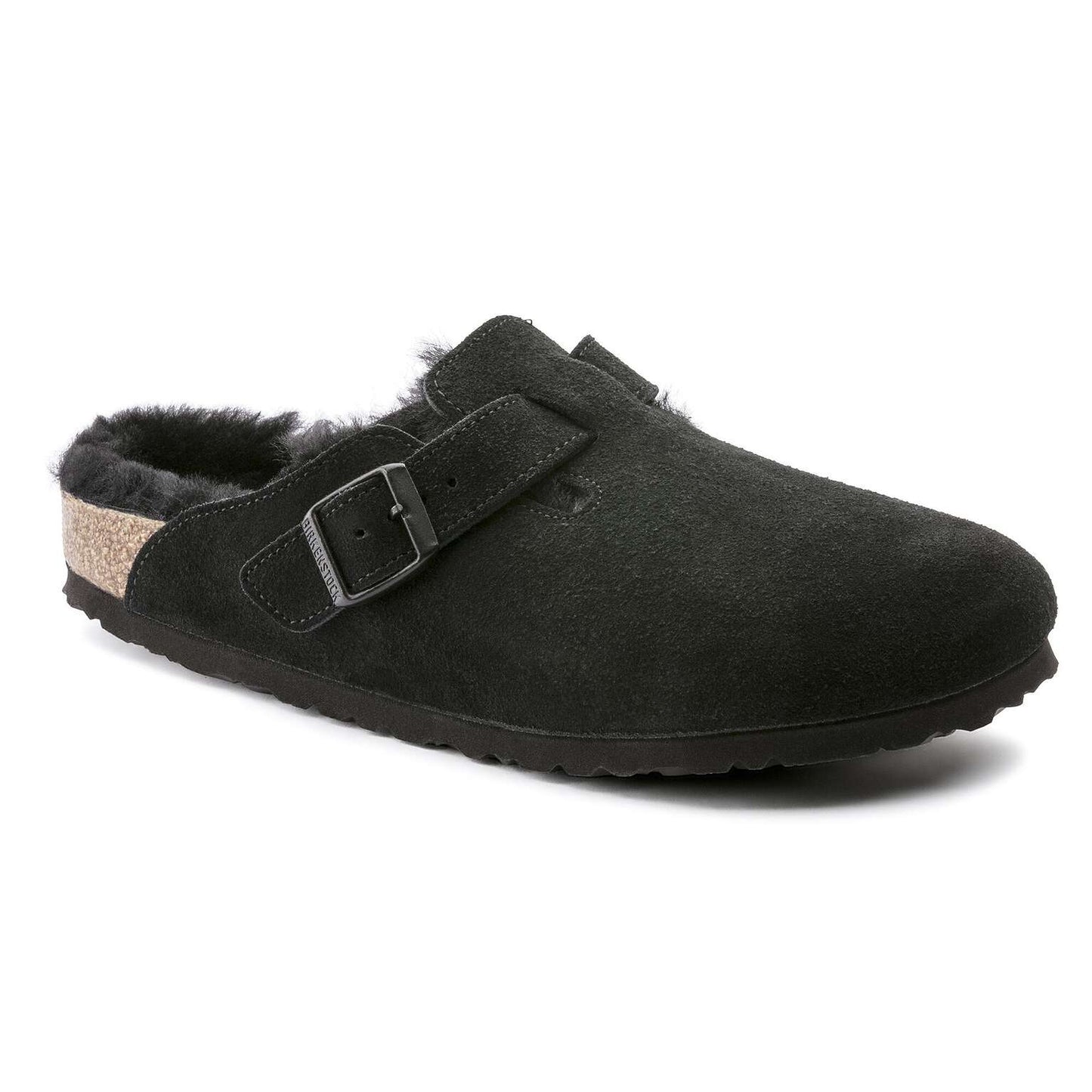 Boston en fourrure d’agneau - Suède - Black