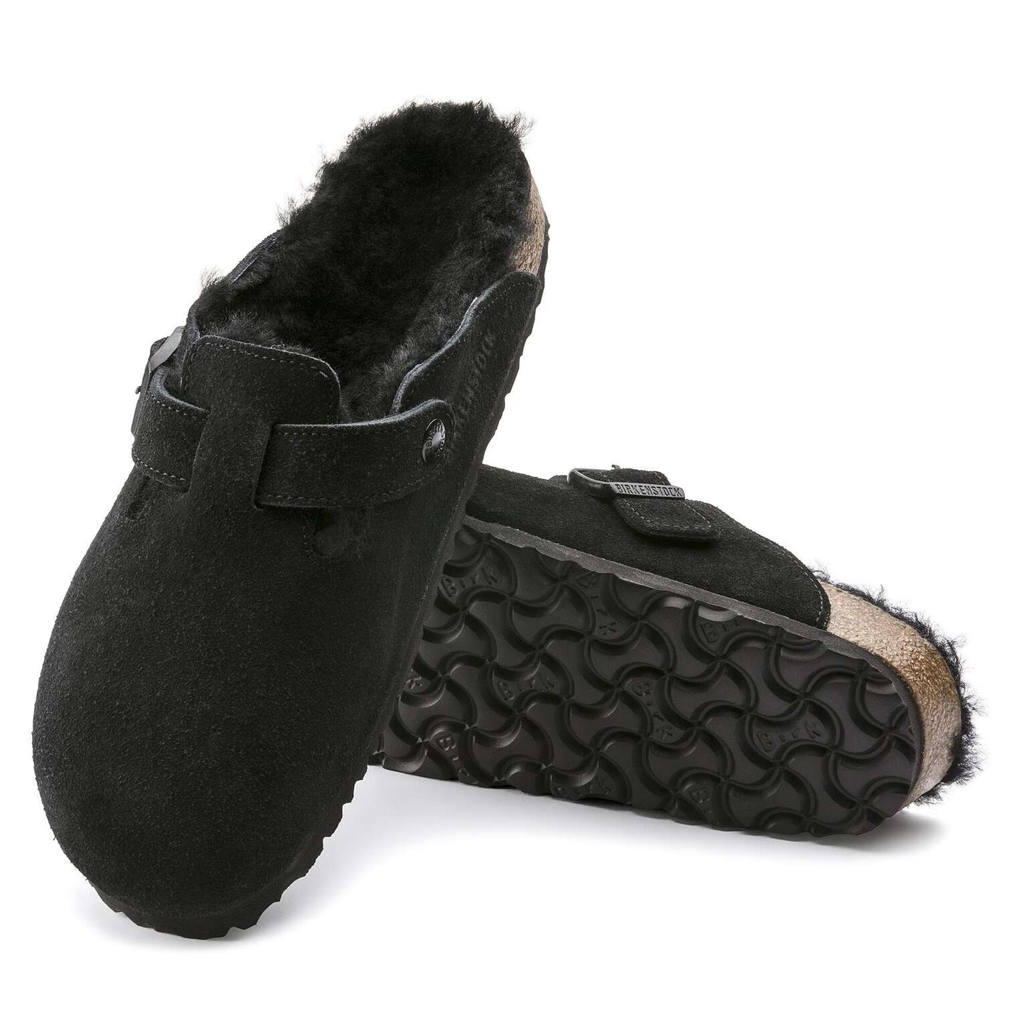 Boston en fourrure d’agneau - Suède - Black